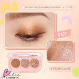PINFLASH 3 Pan Eyeshadow Palette