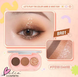 PINFLASH 3 Pan Eyeshadow Palette