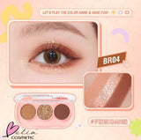 PINFLASH 3 Pan Eyeshadow Palette
