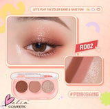 PINFLASH 3 Pan Eyeshadow Palette