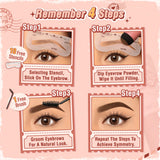 PINKFLASH Waterproof Eyebrow Powder Cushion Stamp