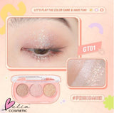 PINFLASH 3 Pan Eyeshadow Palette