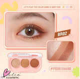 PINFLASH 3 Pan Eyeshadow Palette