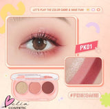 PINFLASH 3 Pan Eyeshadow Palette