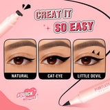 PINKFLASH Instant Shape Lasting Wingled Eyeliner Stamp 2-in-1