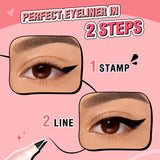 PINKFLASH Instant Shape Lasting Wingled Eyeliner Stamp 2-in-1